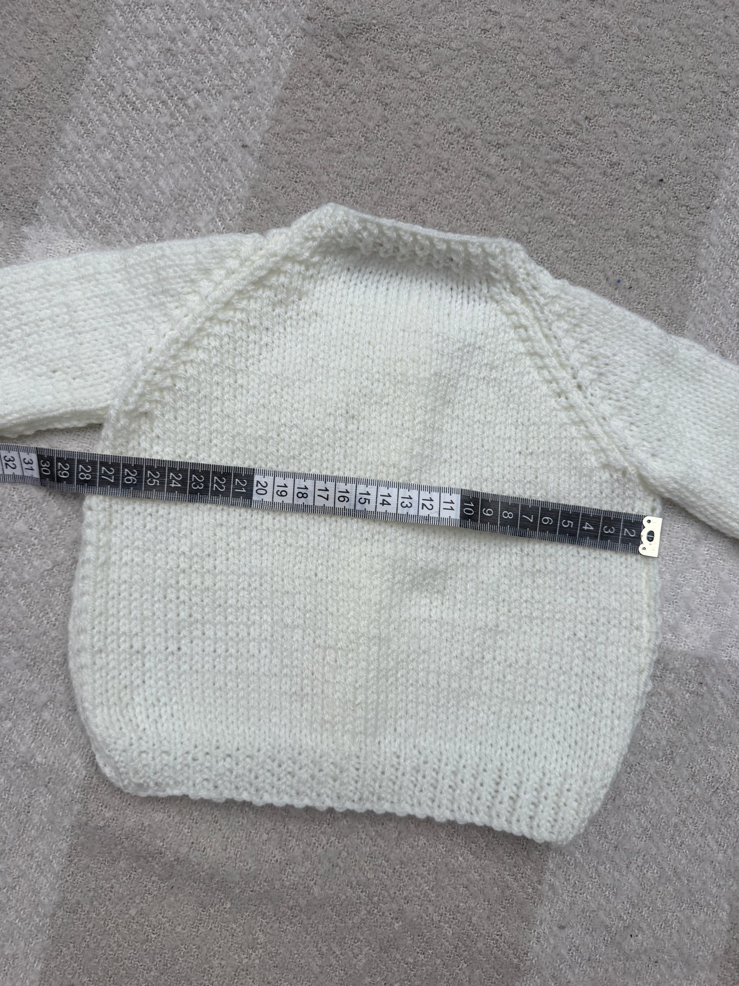 6-12m pale cream cardigan
