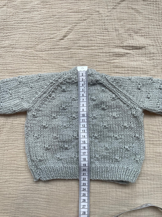 Newborn grey cardigan