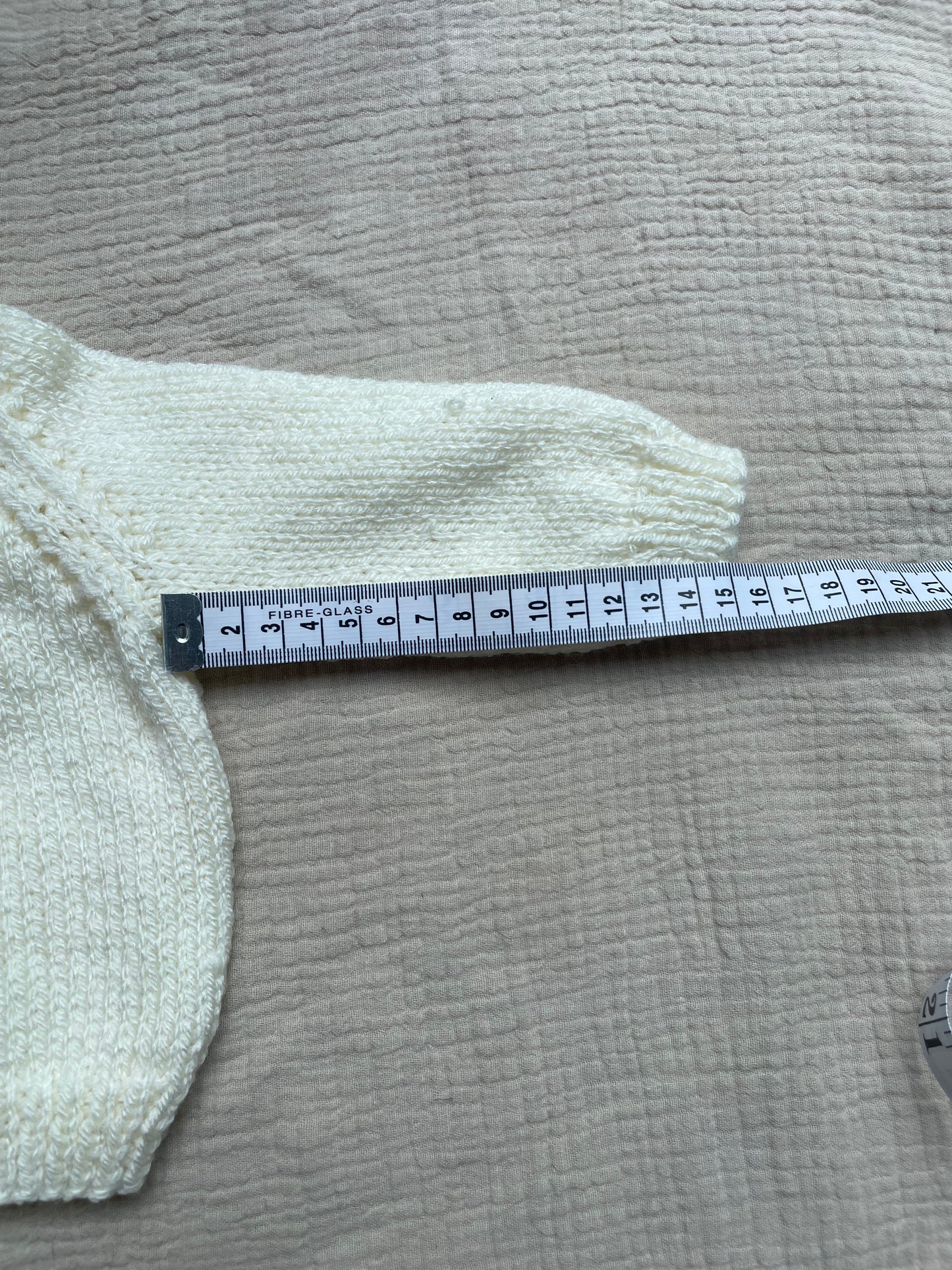 0-3m warm cream cardigan