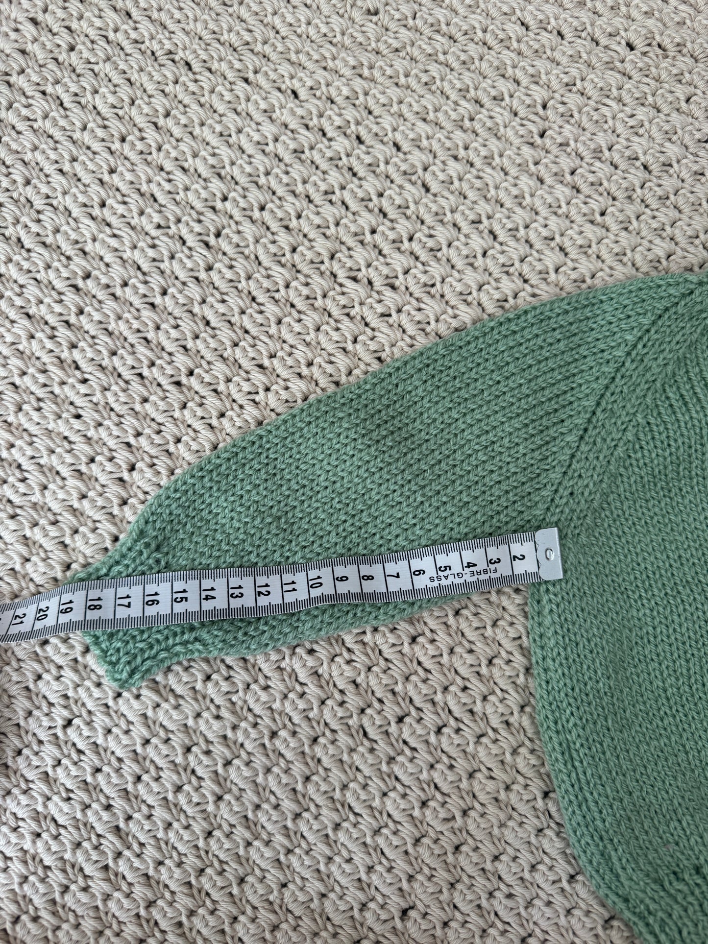 3-6m sage green cardigan