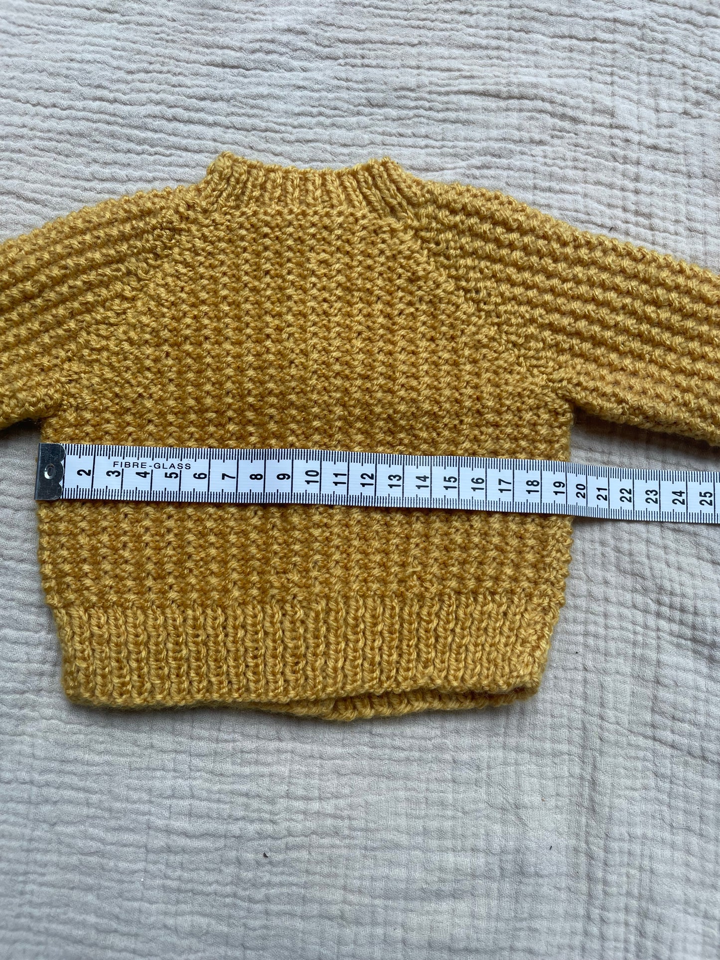 Newborn mustard cardigan with hat