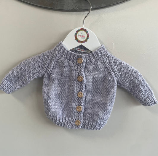 0-1 months pale lilac Cardigan