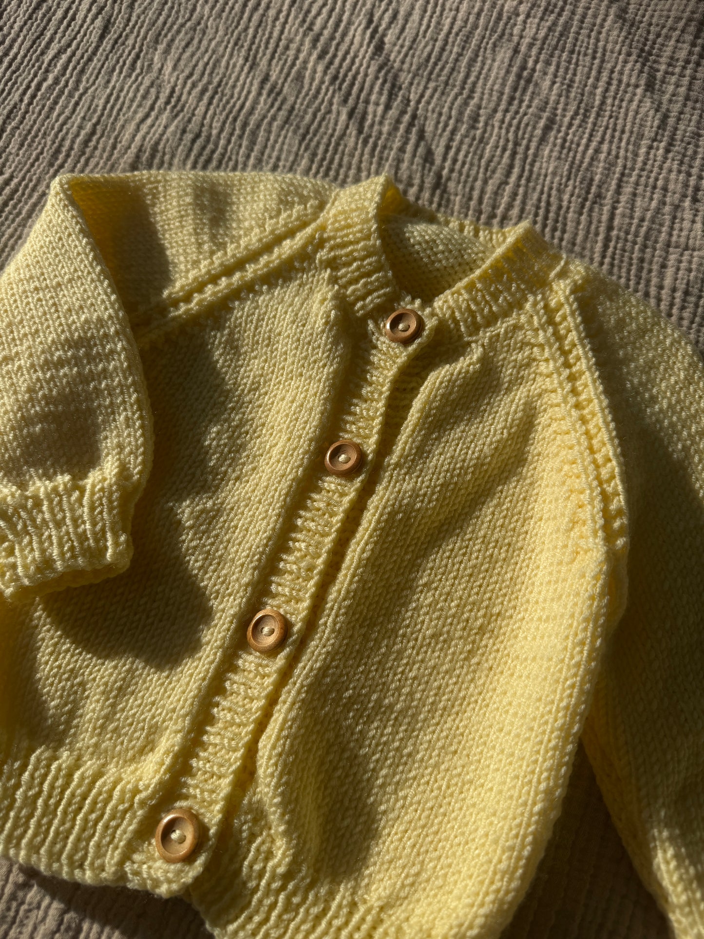 6-9m yellow cardigan