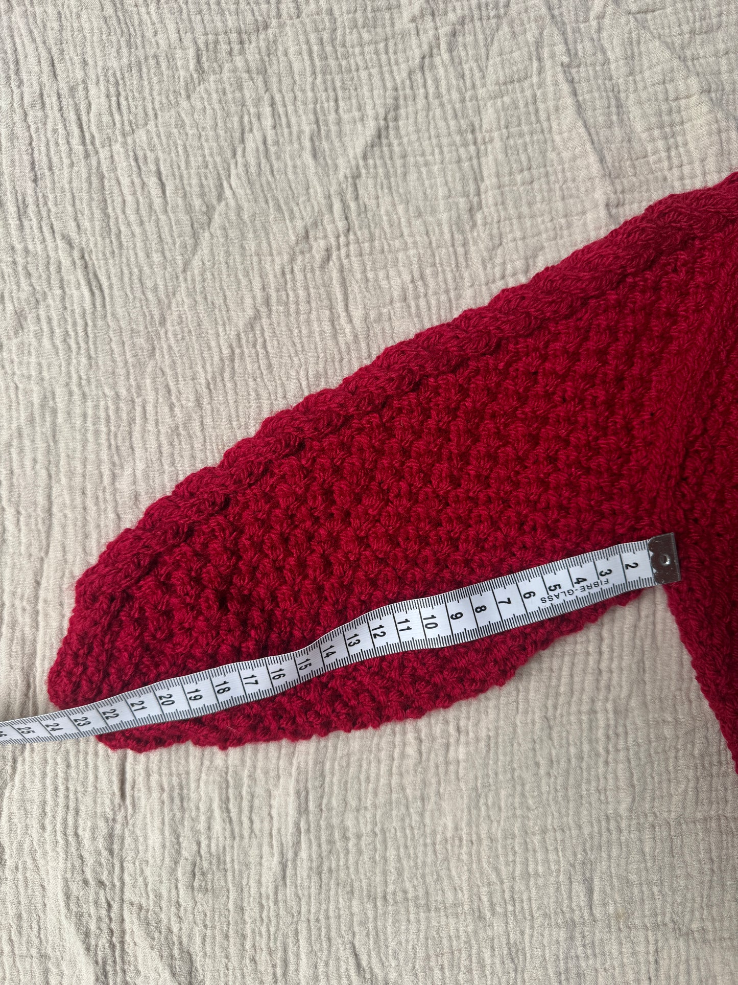 9-15 months claret aran cardigan