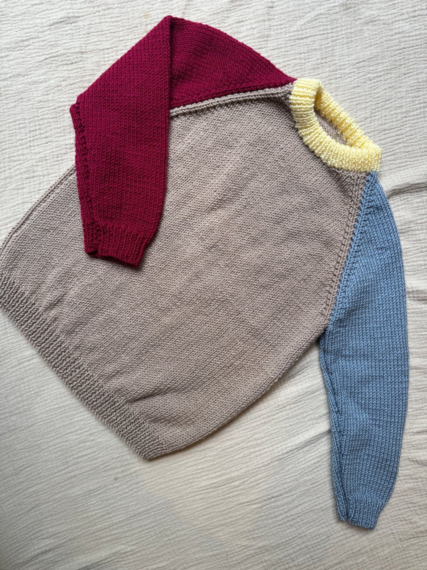 4-5 years colour block jumper