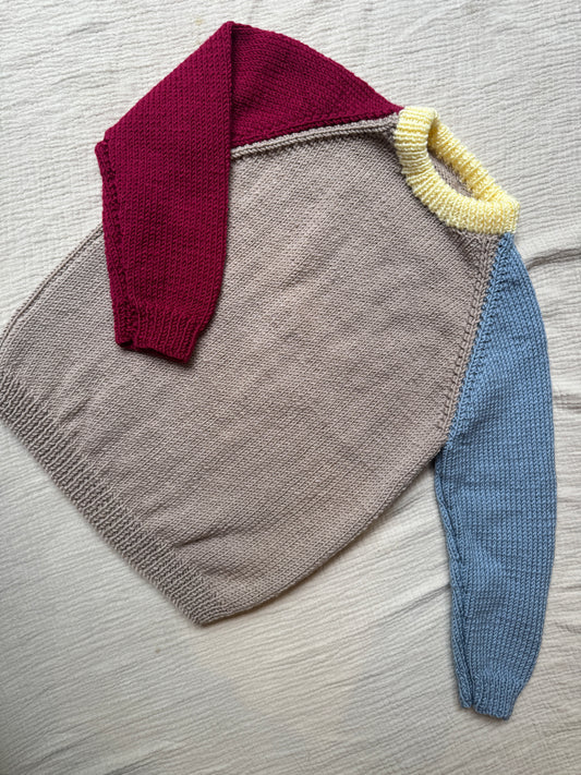 4-5 years colour block jumper