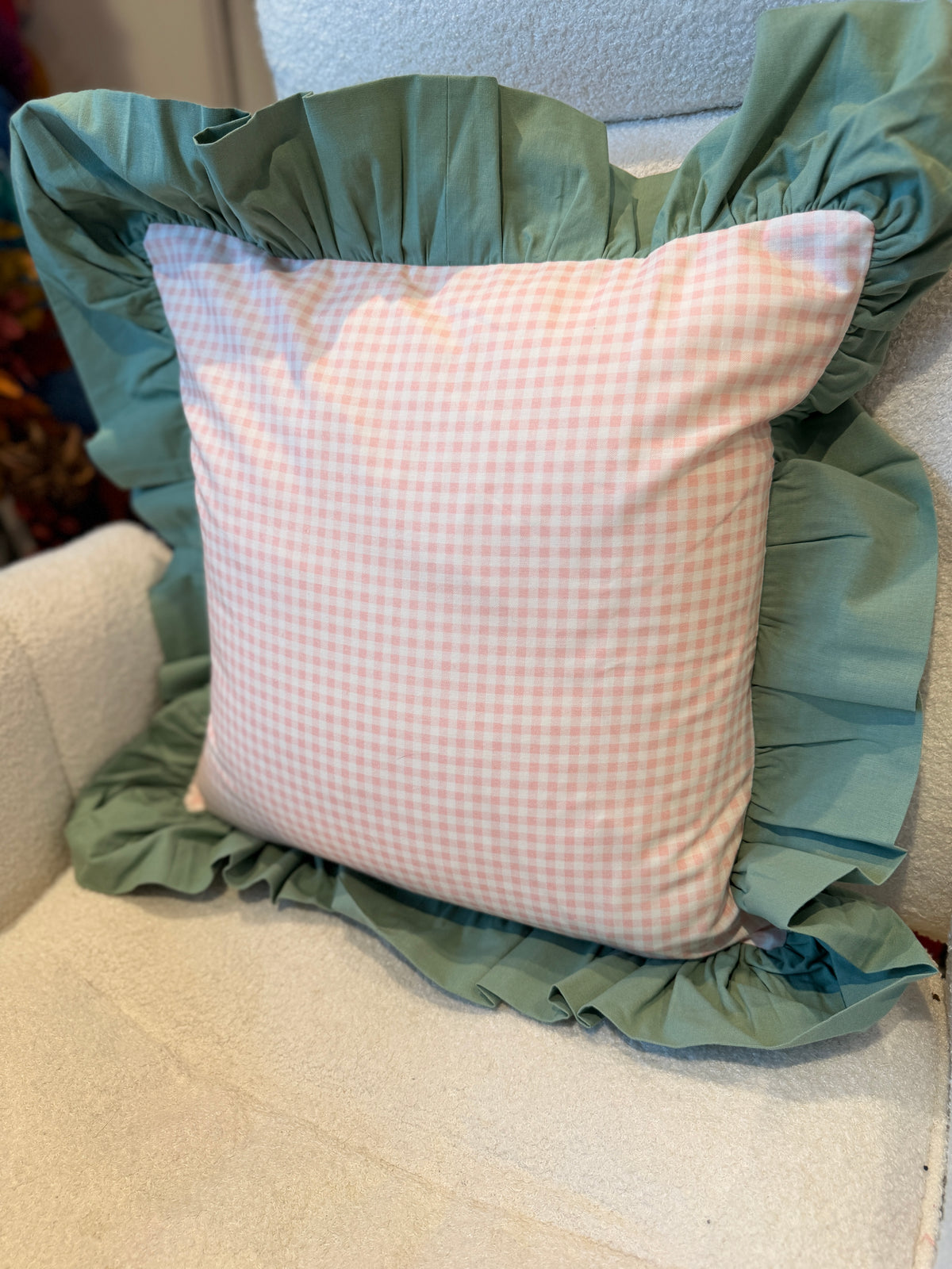 Embroidered personalised handmade cushion covers