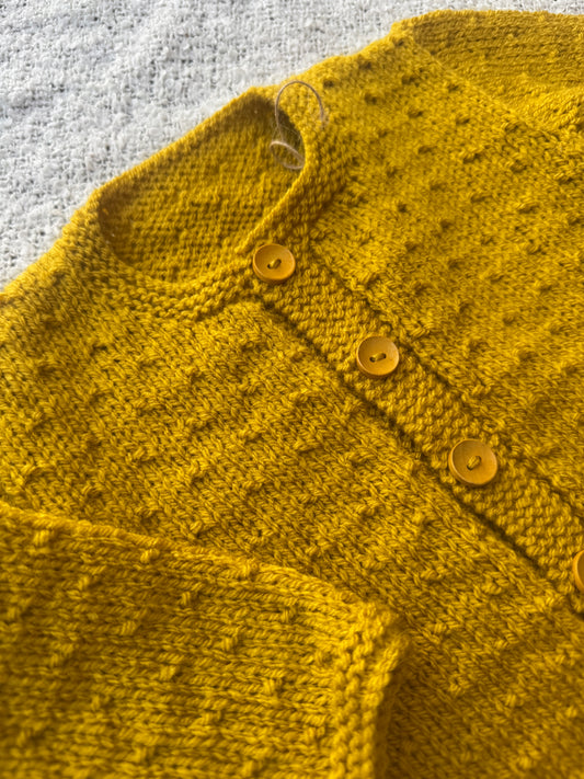 6-12months mustard cardigan