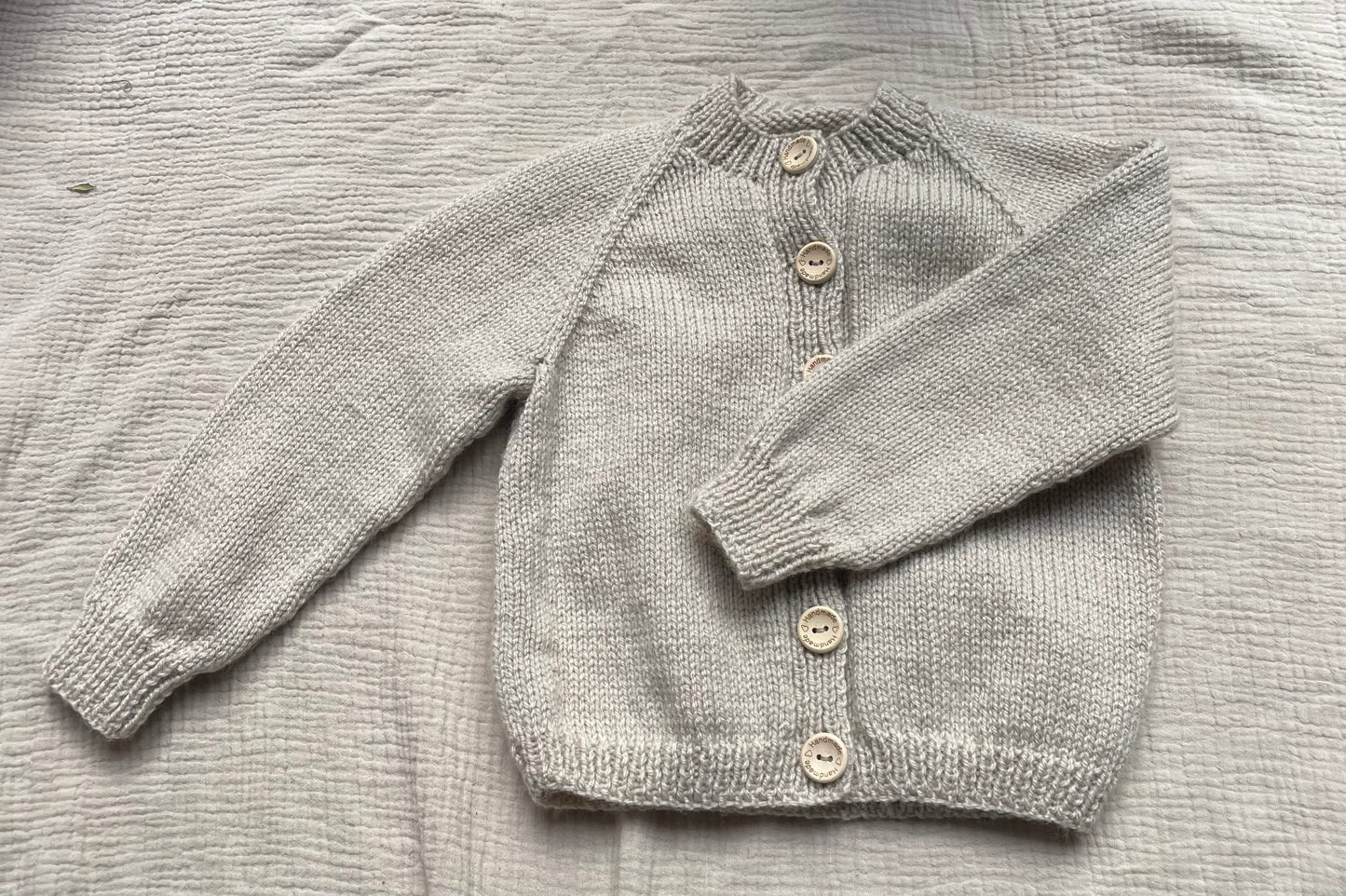 1-2 years parchment cardigan