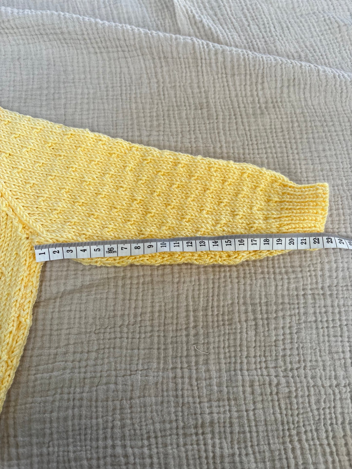 6-12months yellow cardigan