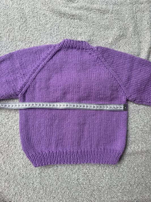 1-2 years lilac cardigan