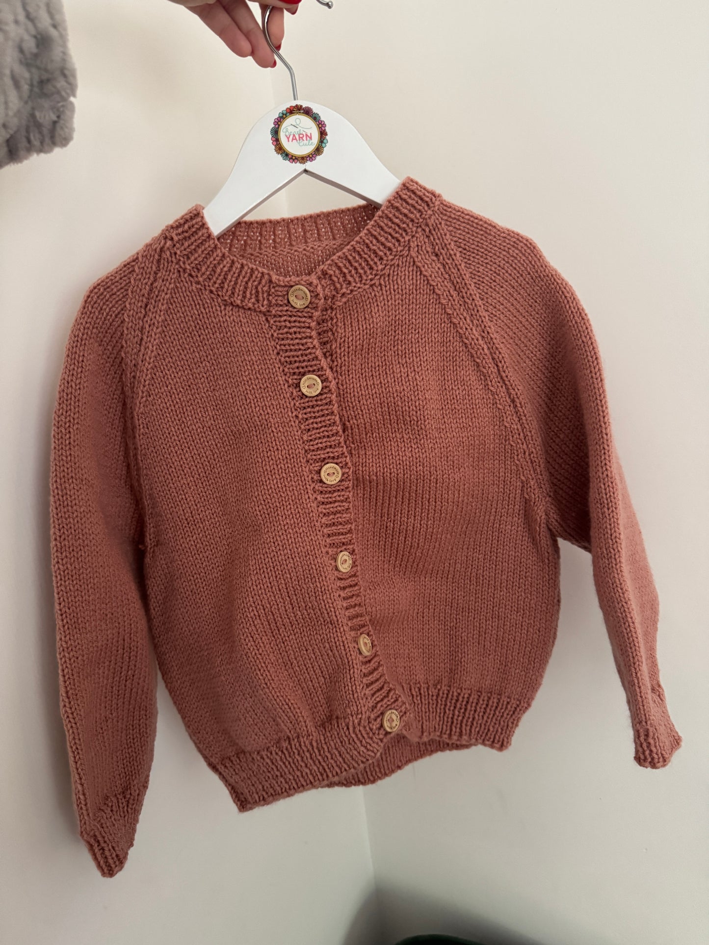 3-5 years terracotta Cardigan