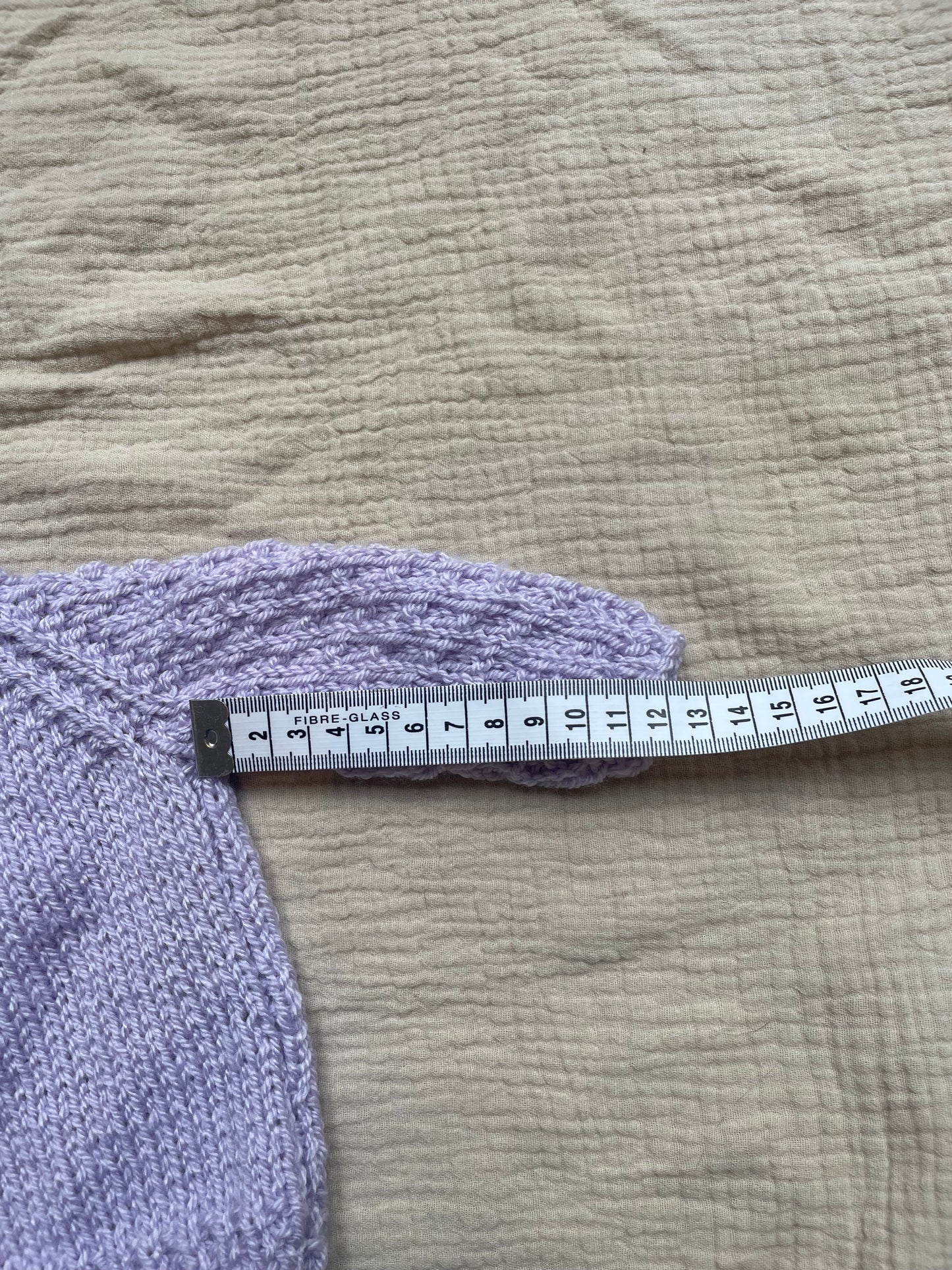 small 0-3m lilac cardigan