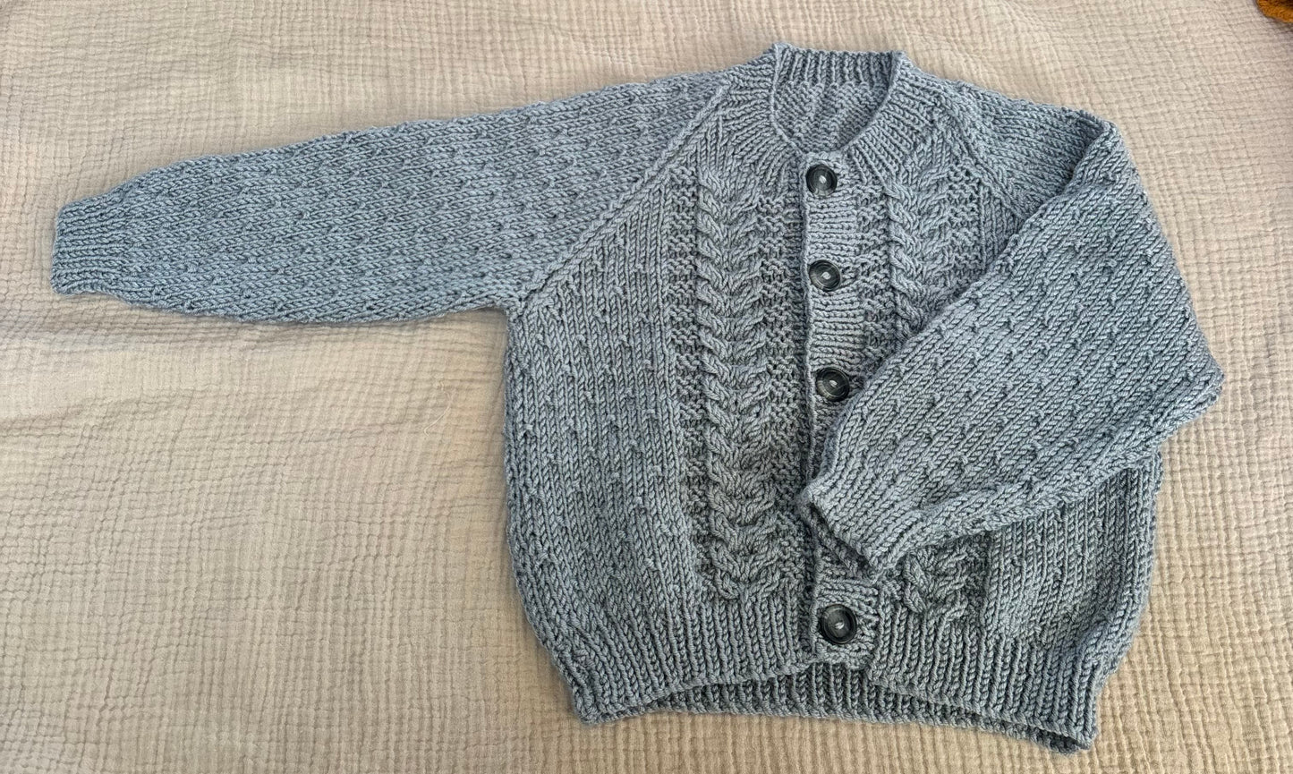 1-2 years grey cardigan