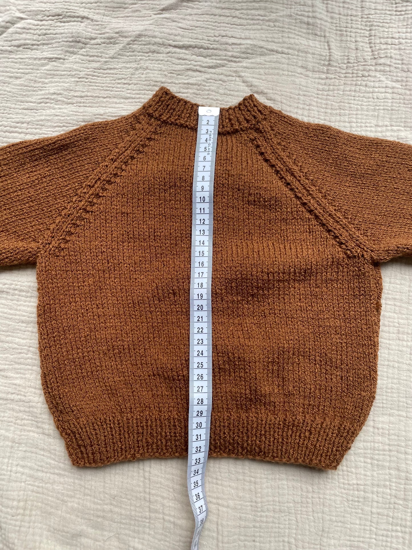 6-12m gingerbread cardigan