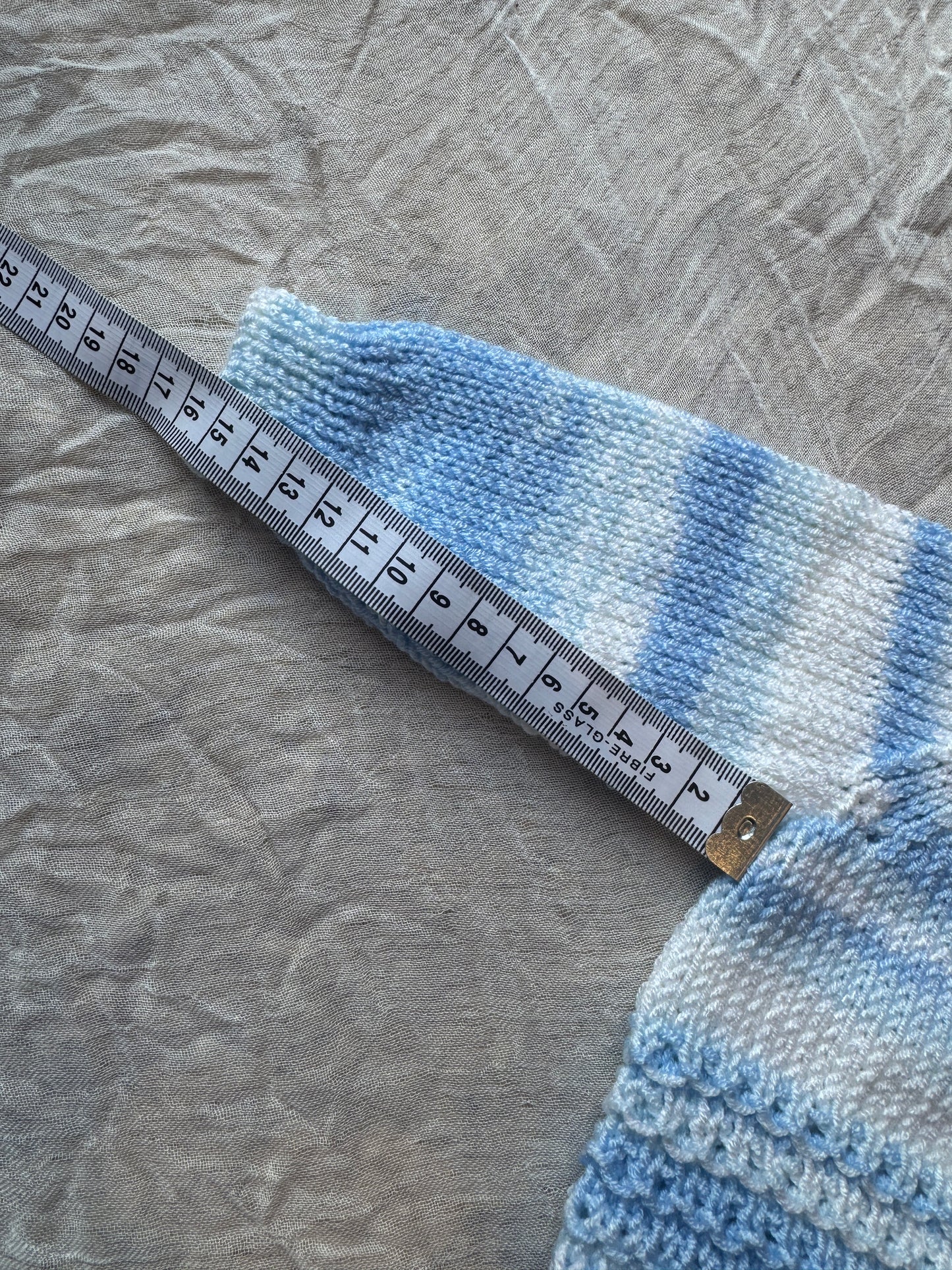 0-1m blue stripe cardigan
