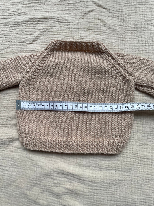 0-3m honey cardigan