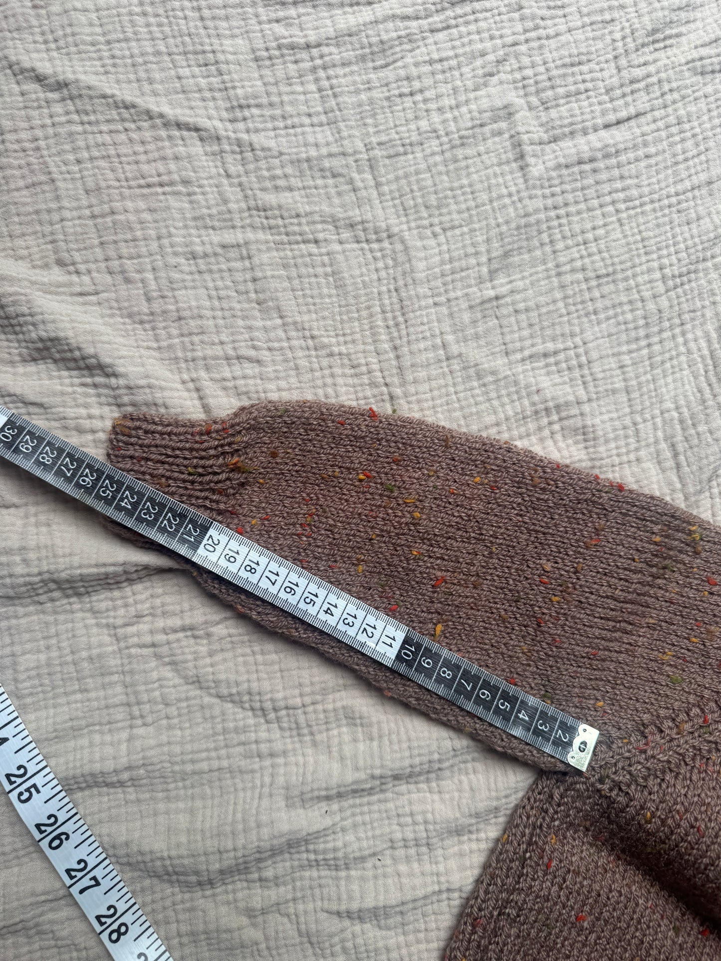 2-3 years brown with fleck cardigan