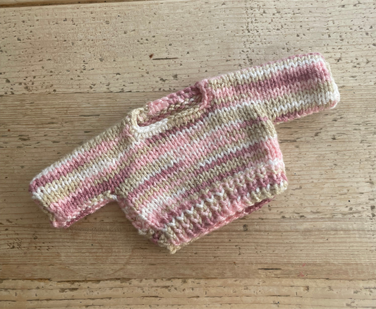 Medium jelly cat pink striped jumper