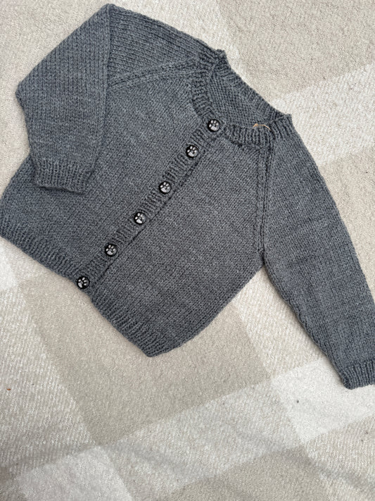 1-2 years grey cardigan