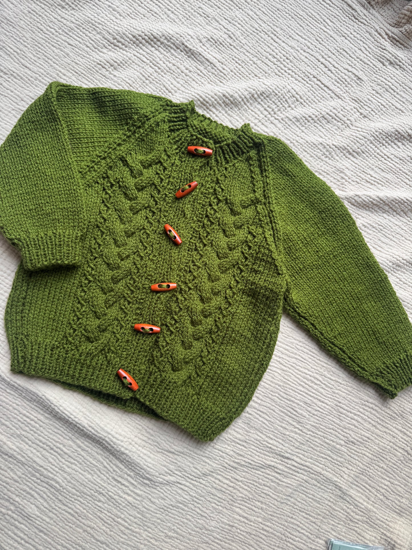 1-2years olive cardigan