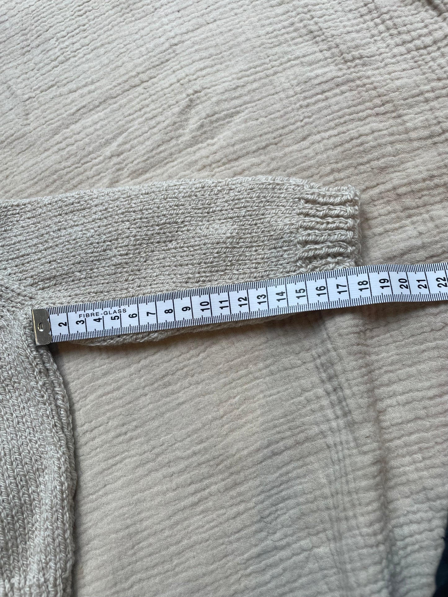 0-3m parchment cardigan with liberty collar