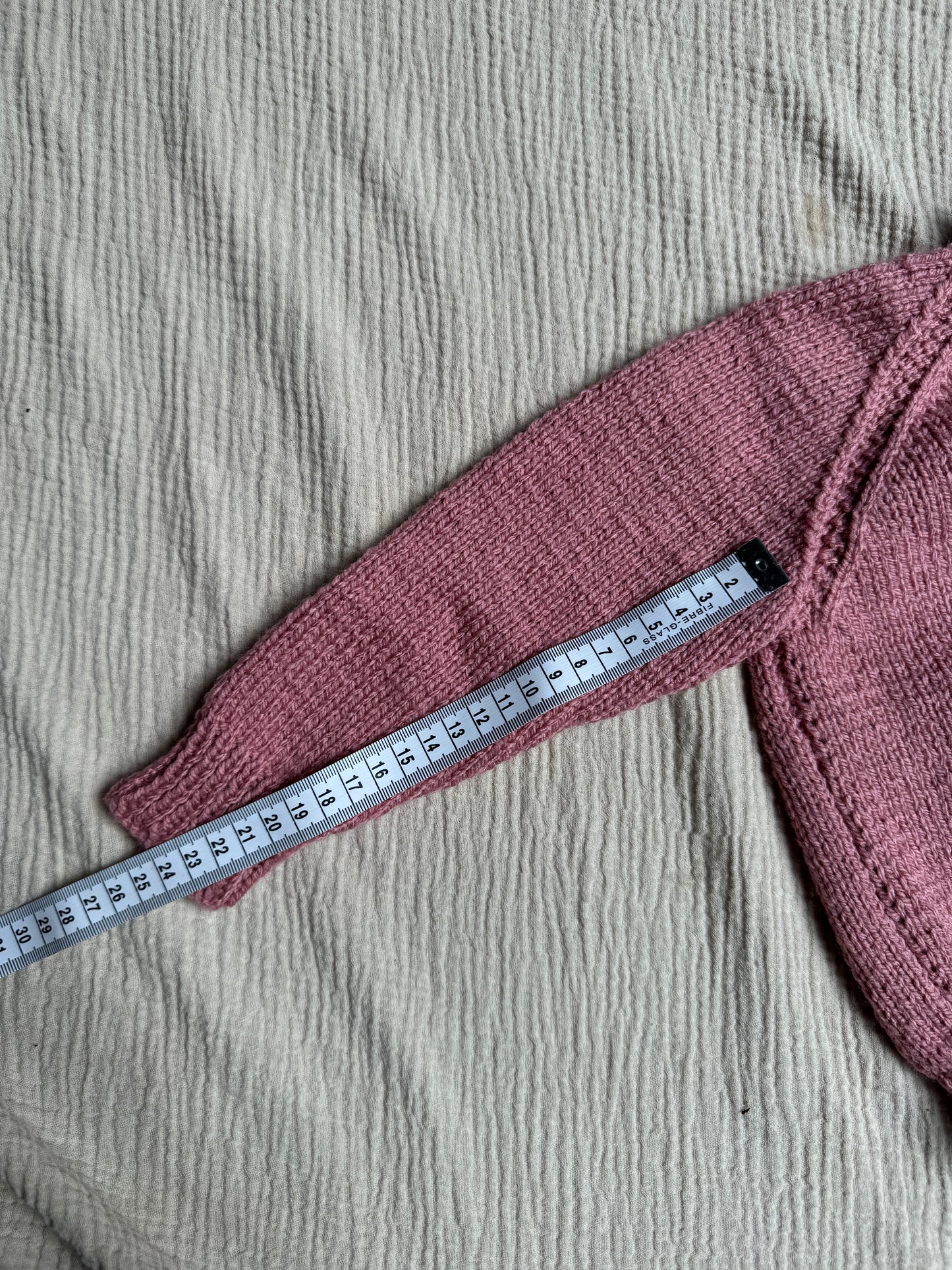 1-2 years pale rose cardigan