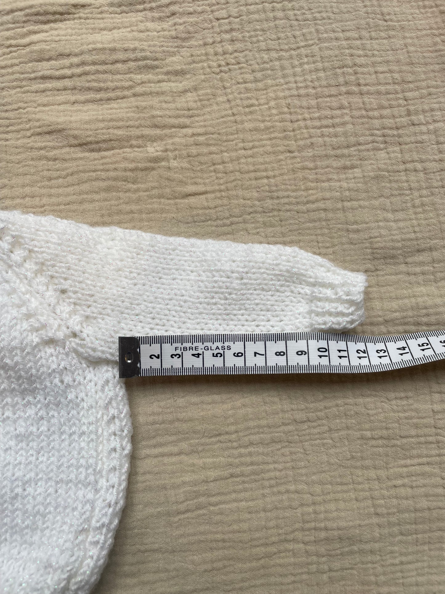 Newborn white sparkly cardigan