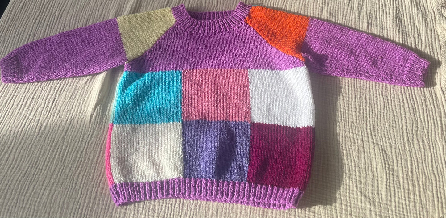2-3 years purple pattened cardigan