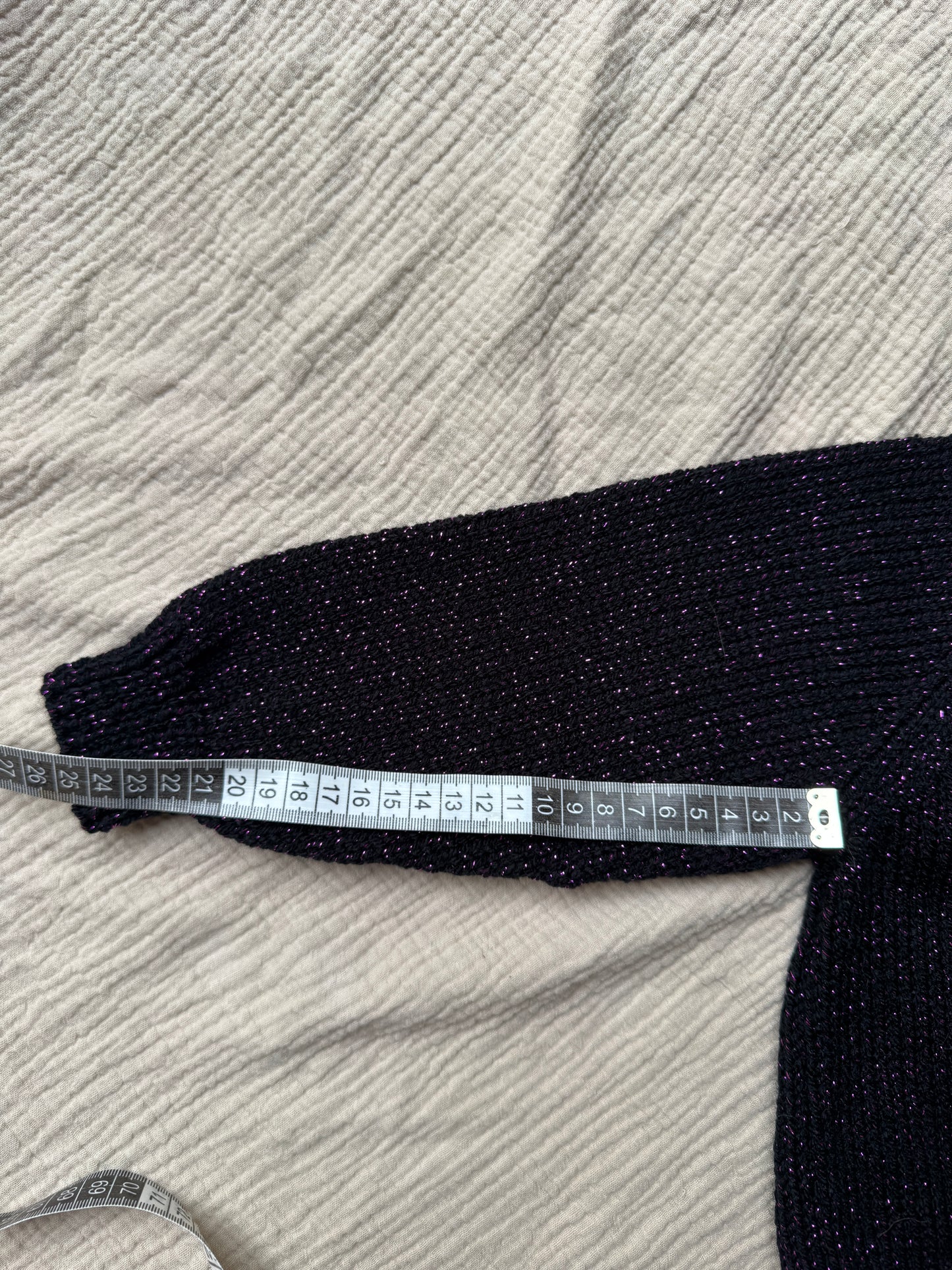 2-3 years purple/black sparkle cardigan