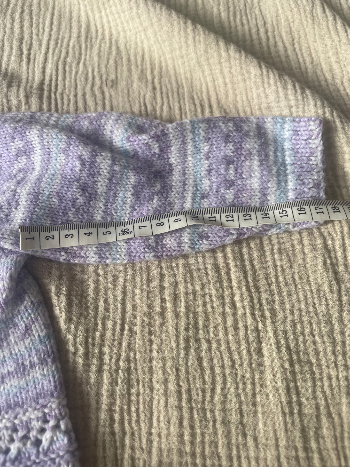 6-9m lilac patterned cardigan