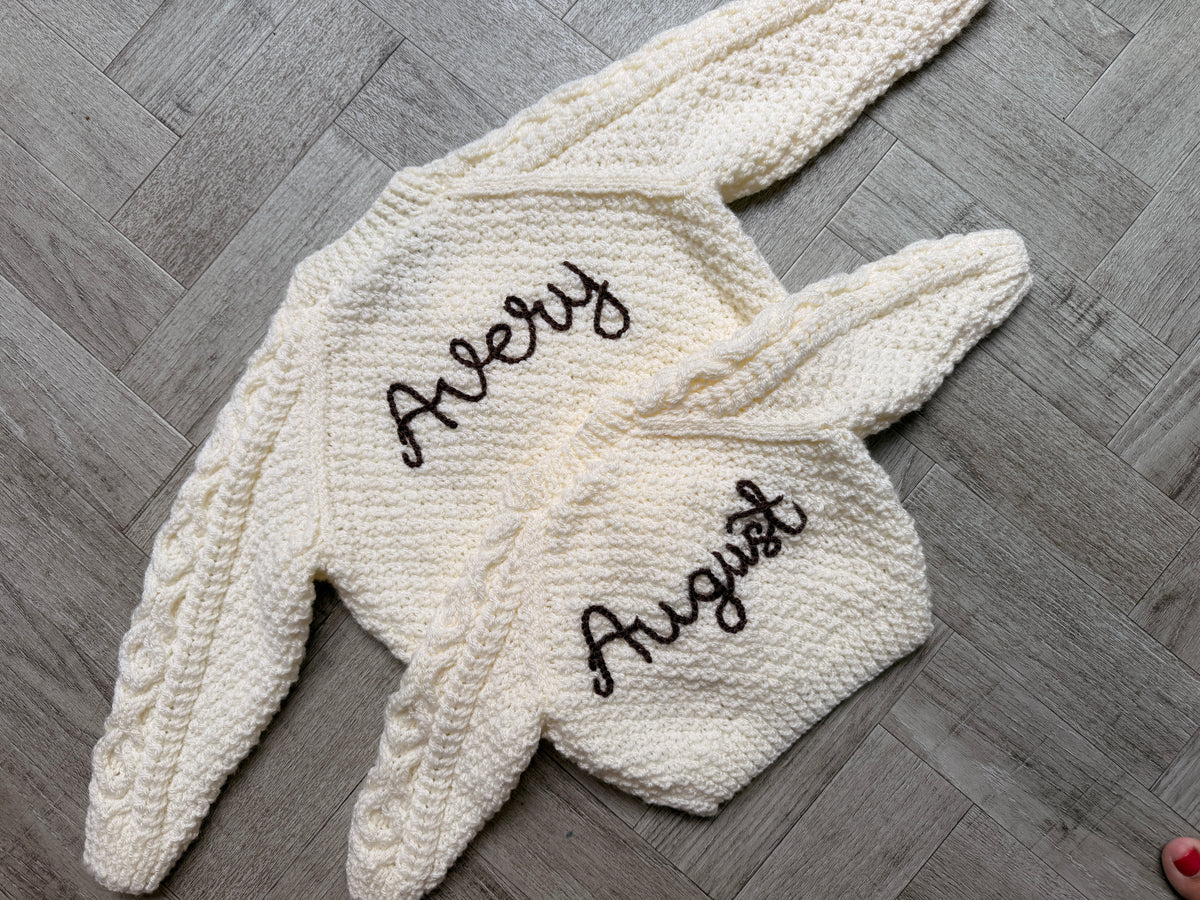 SEND IN SERVICE- knitwear personalisation
