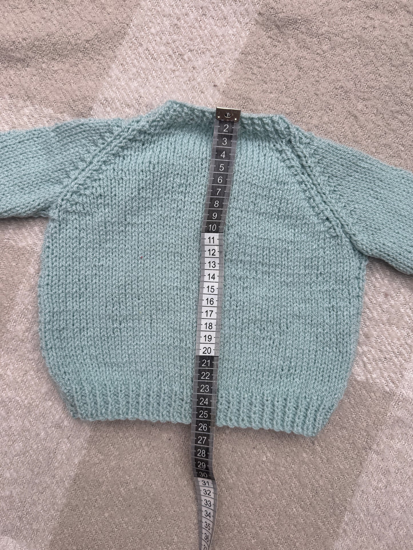 3-6m duck egg blue cardigan