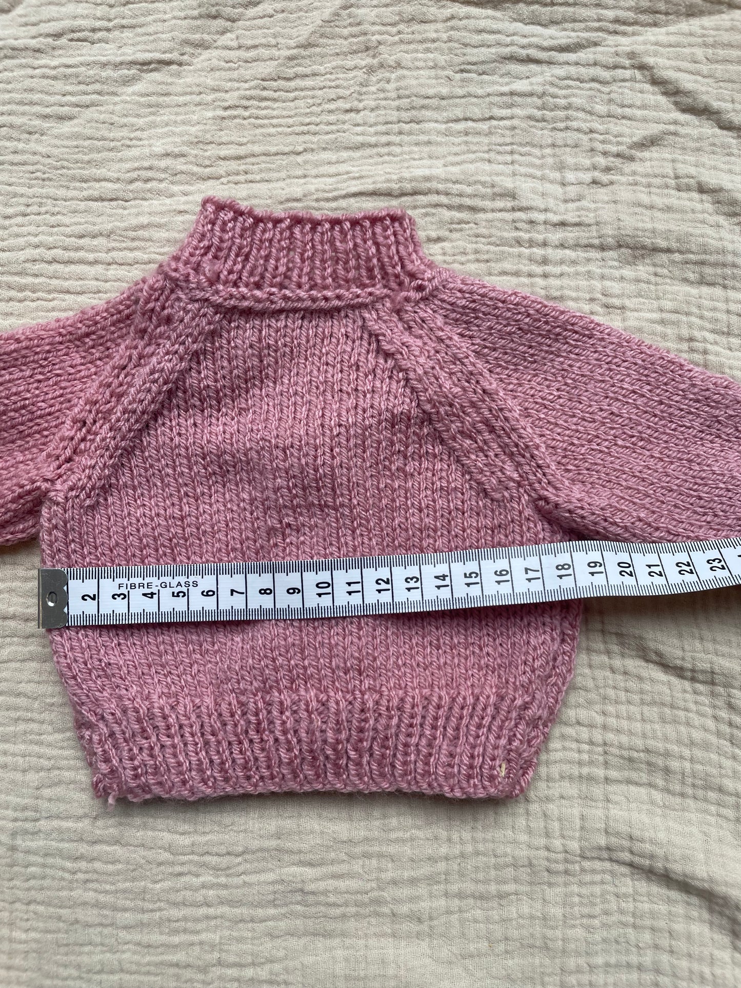 Newborn pale rose cardigan