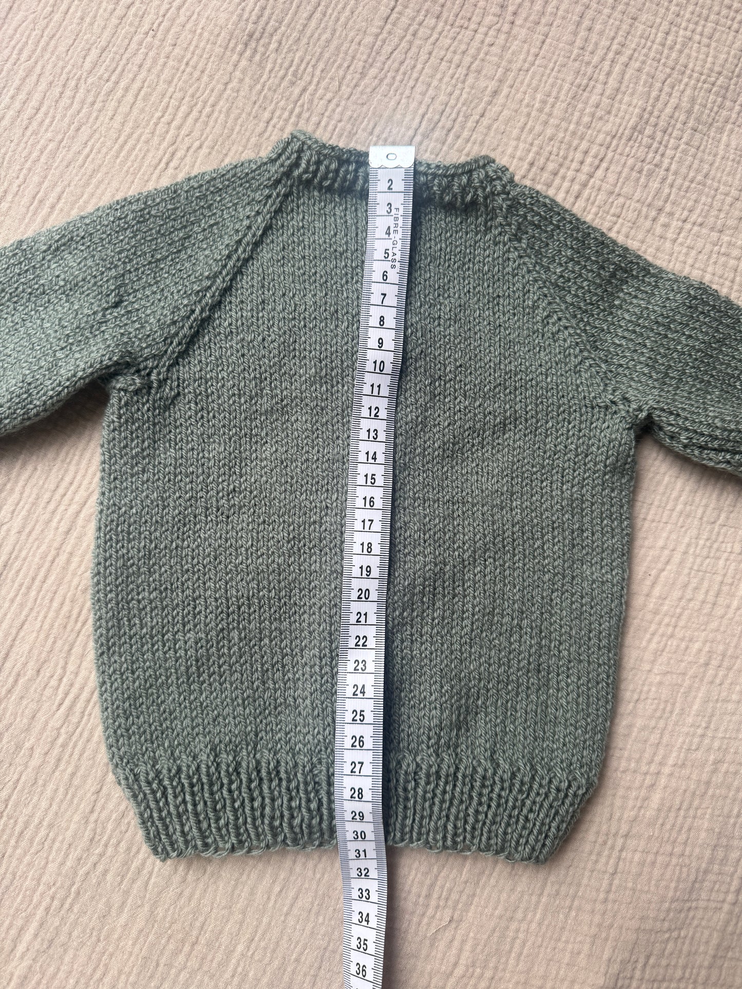 3-6m sage with liberty collar cardigan