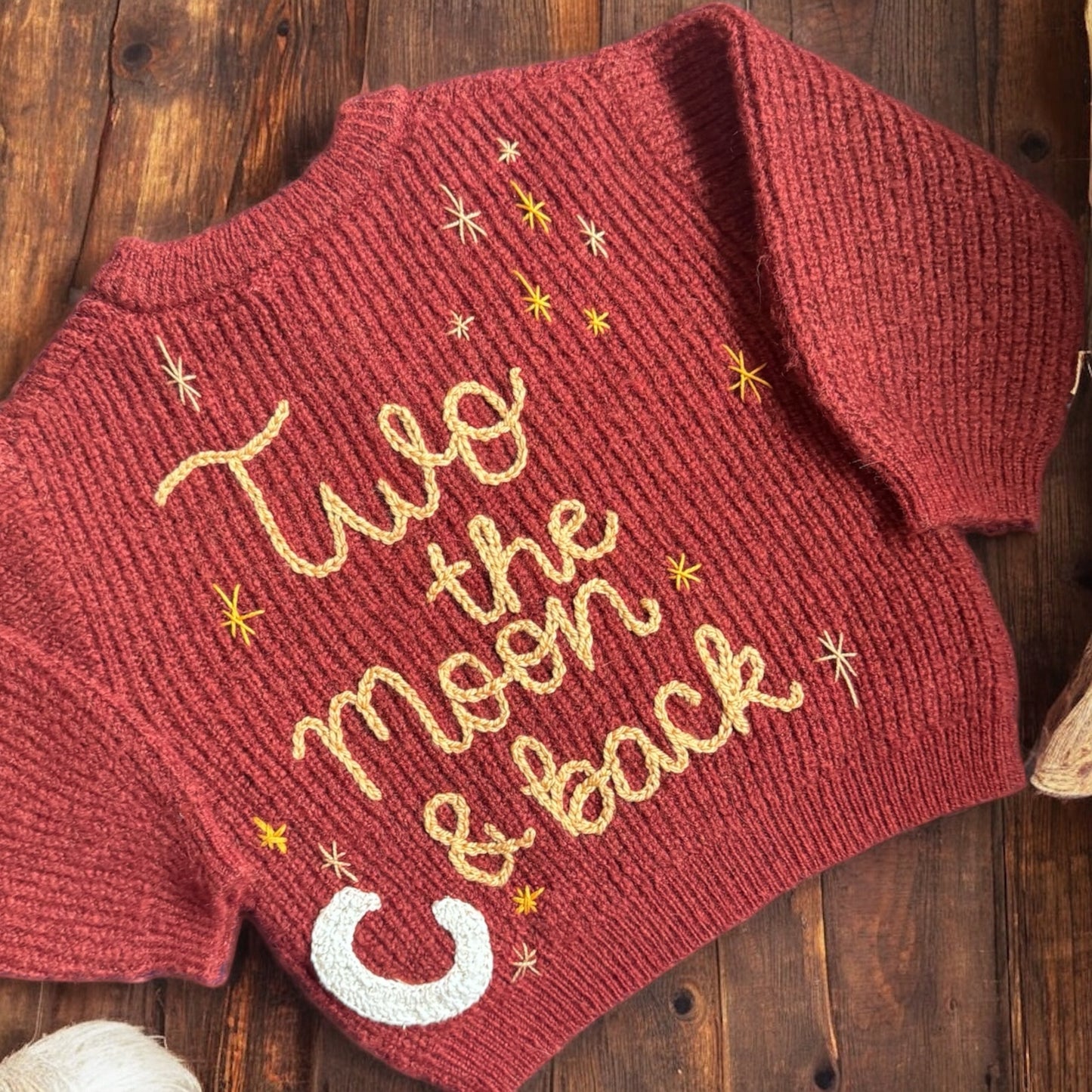 Custom crochet appliqué design deposit