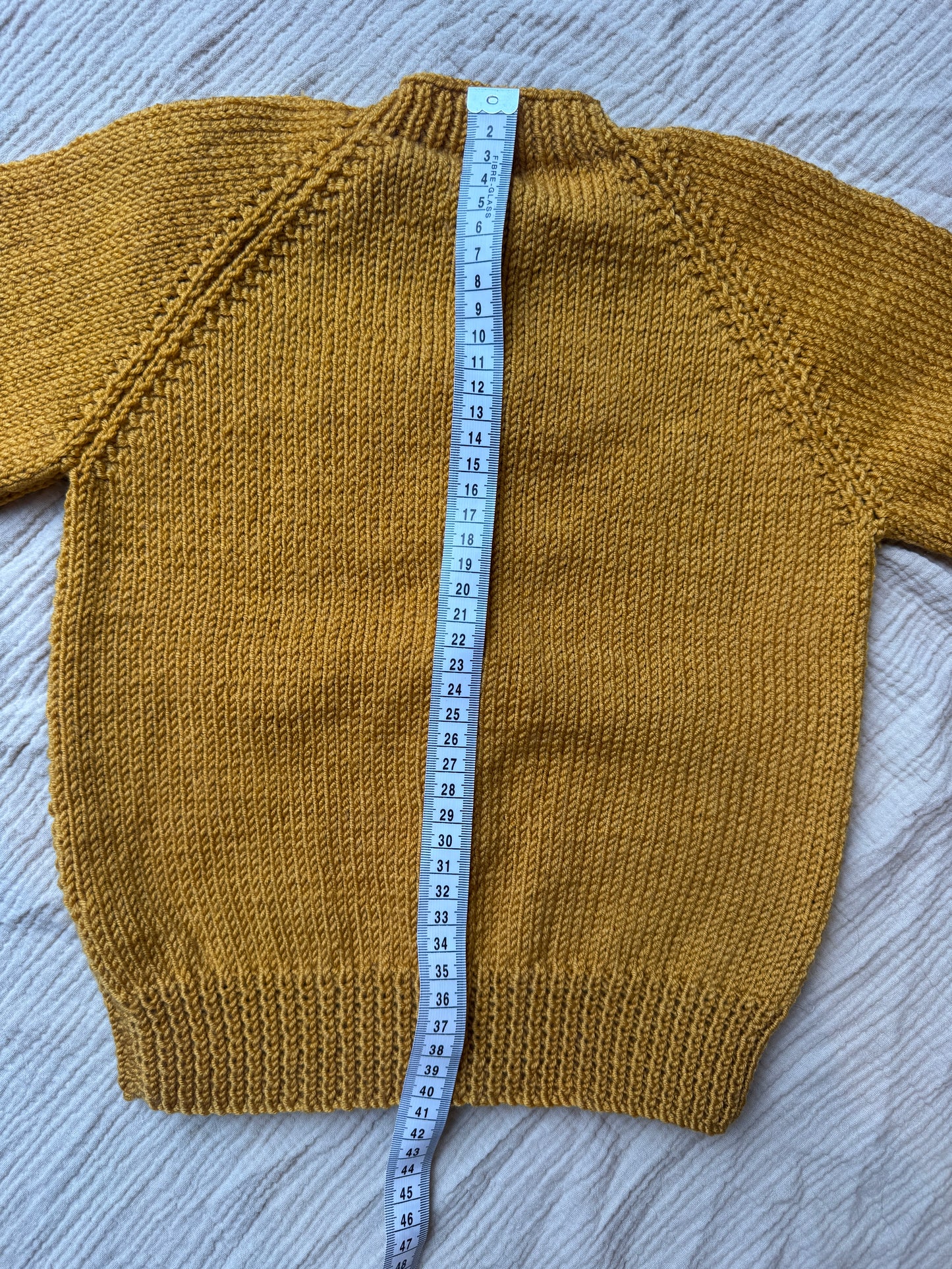 2-4 years mustard with liberty collar cardigan