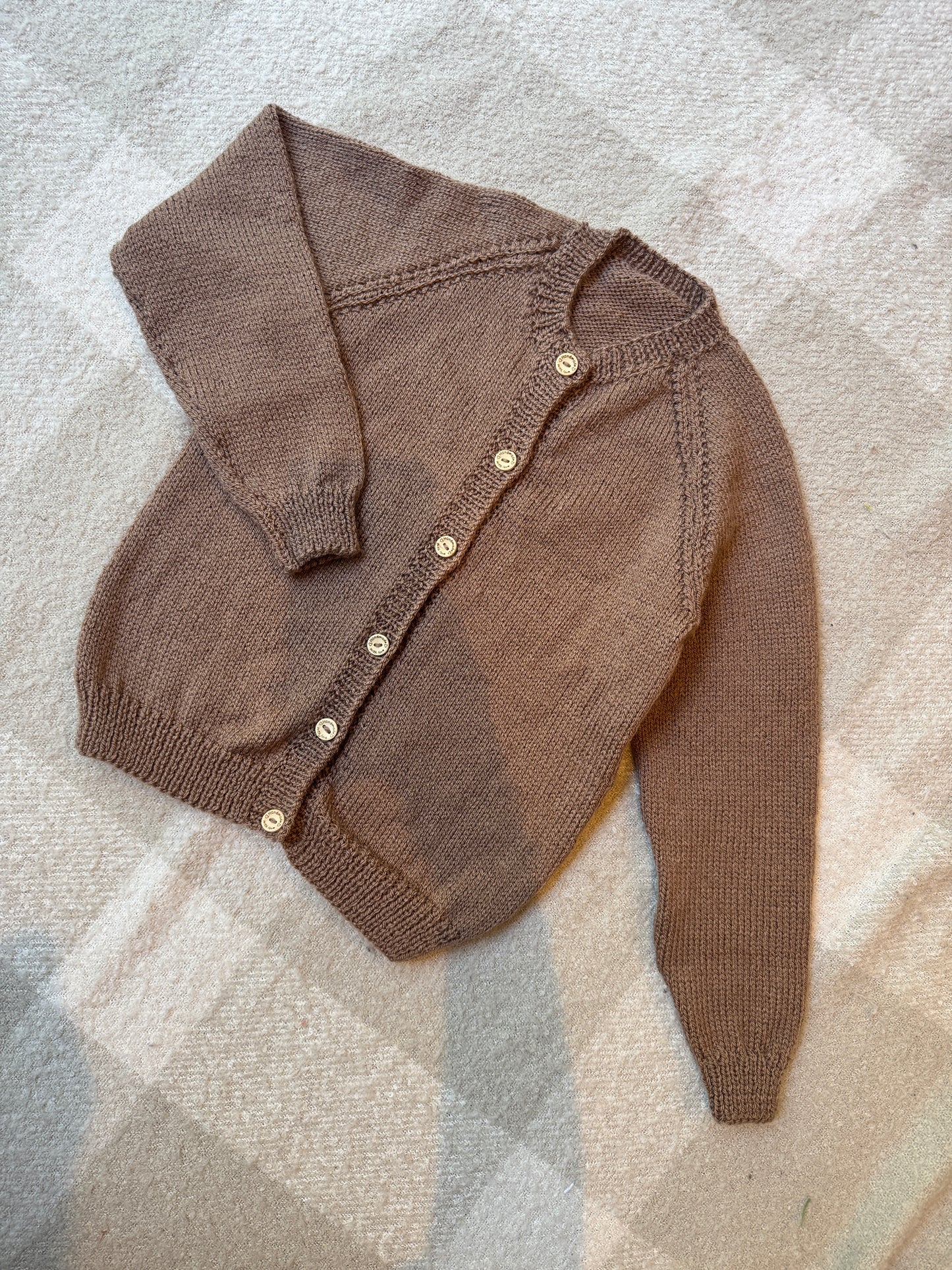 5-6 years mocha cardigan