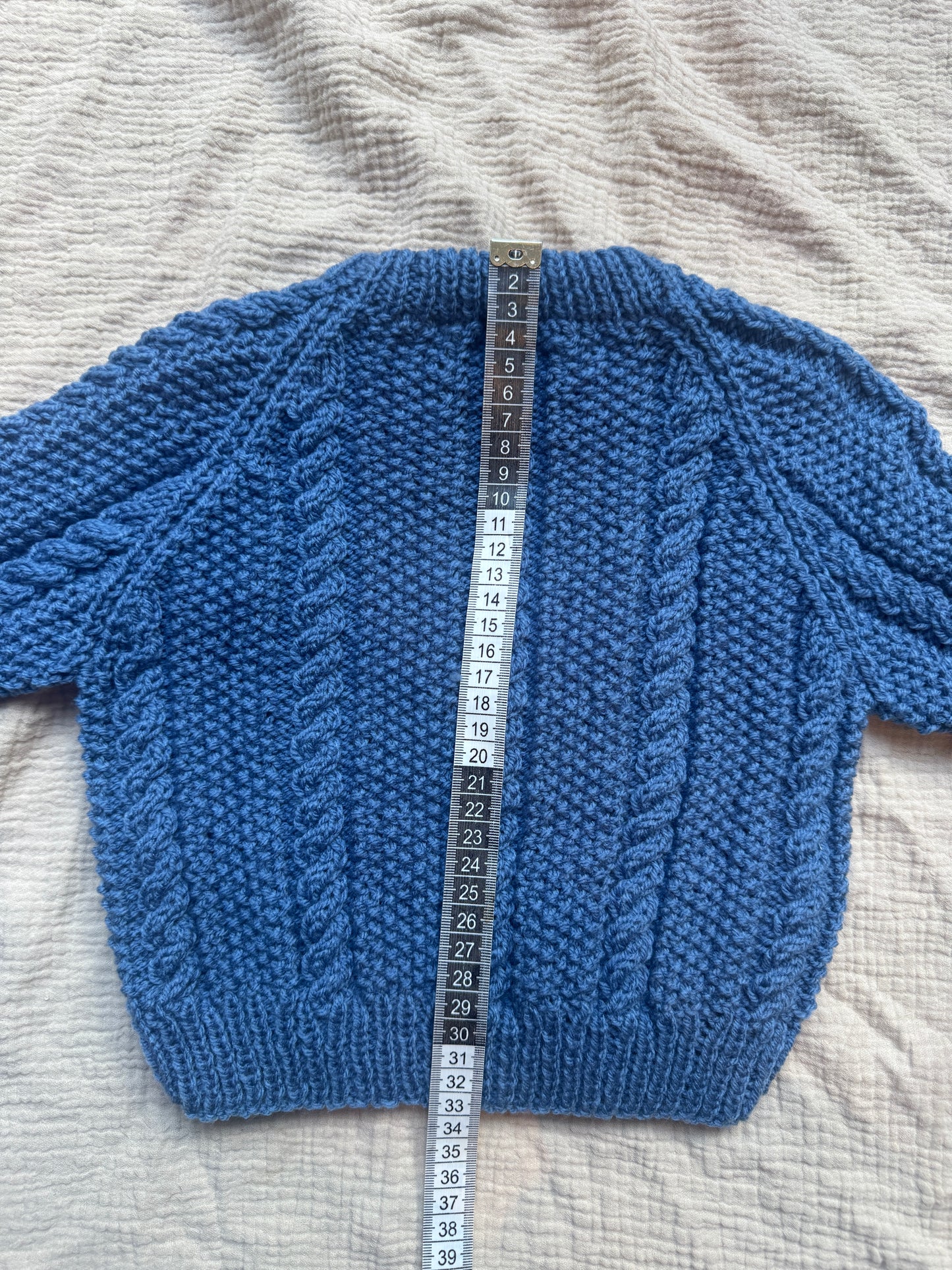 9-12m denim blue jumper