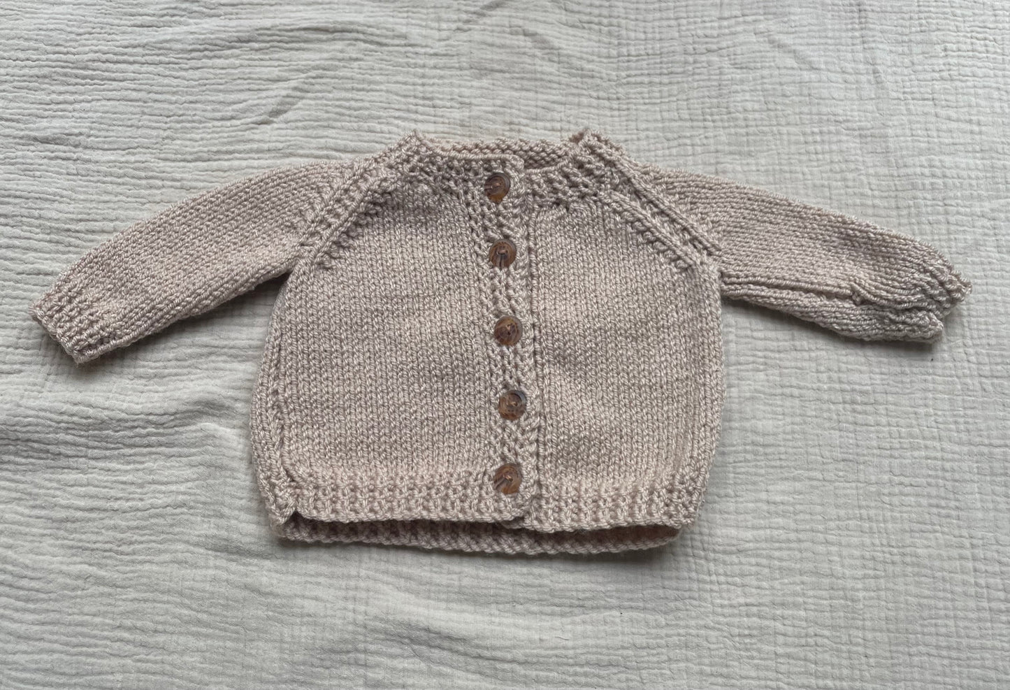 0-3m honey cardigan