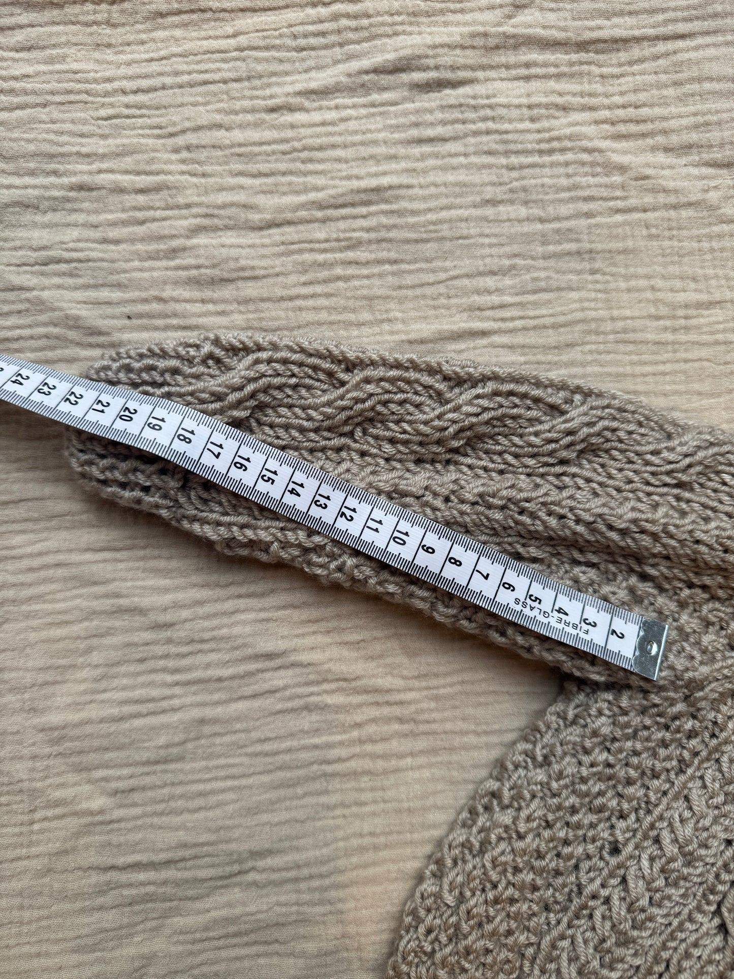 1-2 years parchment Aran cardigan