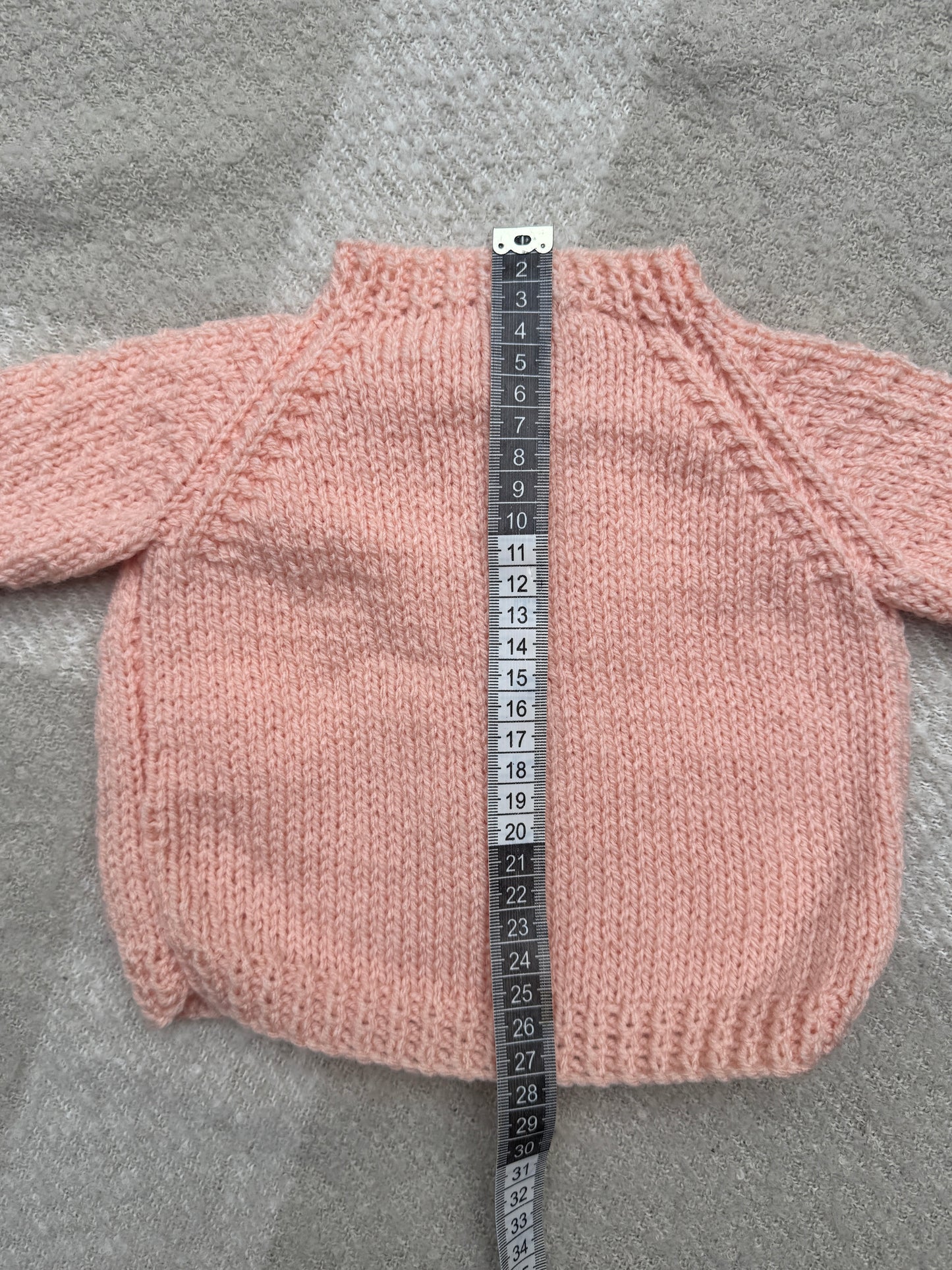 6-9m peach cardigan