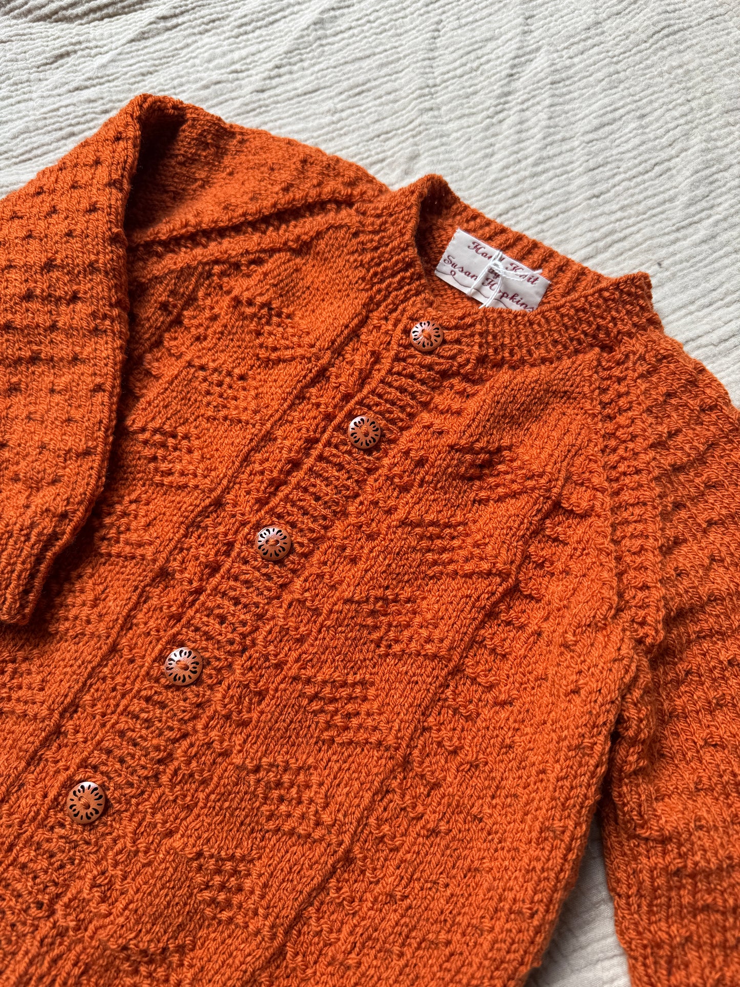 2-4 years copper cardigan