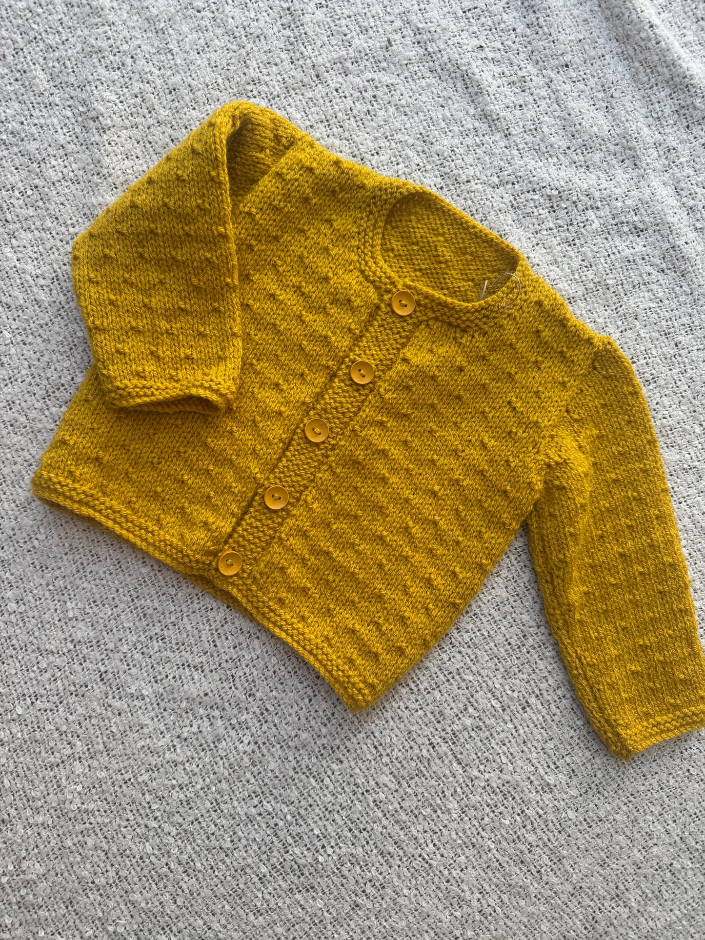 6-12months mustard cardigan