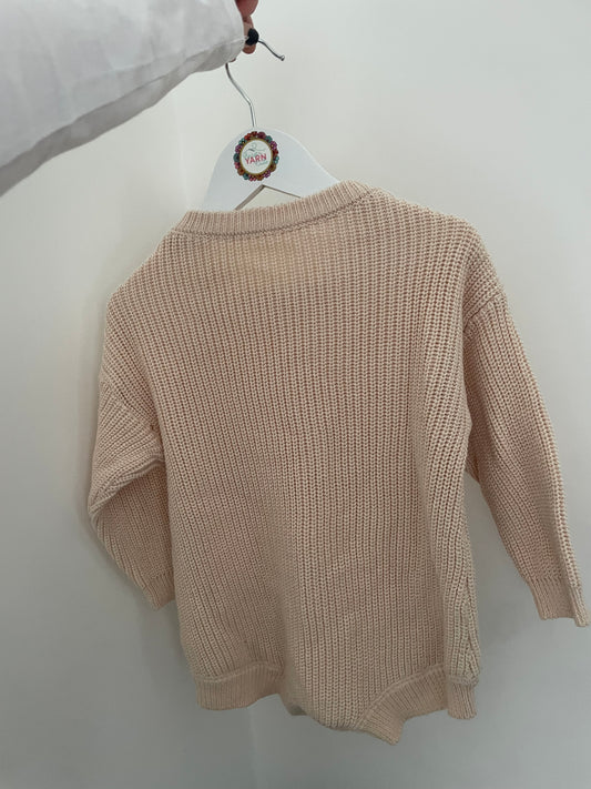 2-3 Years Beige Romper