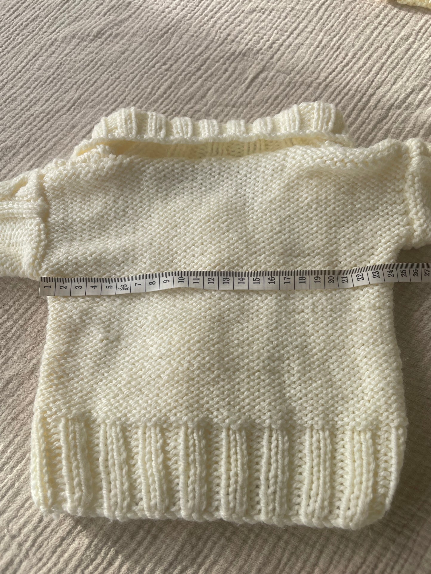 3-6m warm cream cardigan