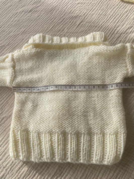 3-6m warm cream cardigan
