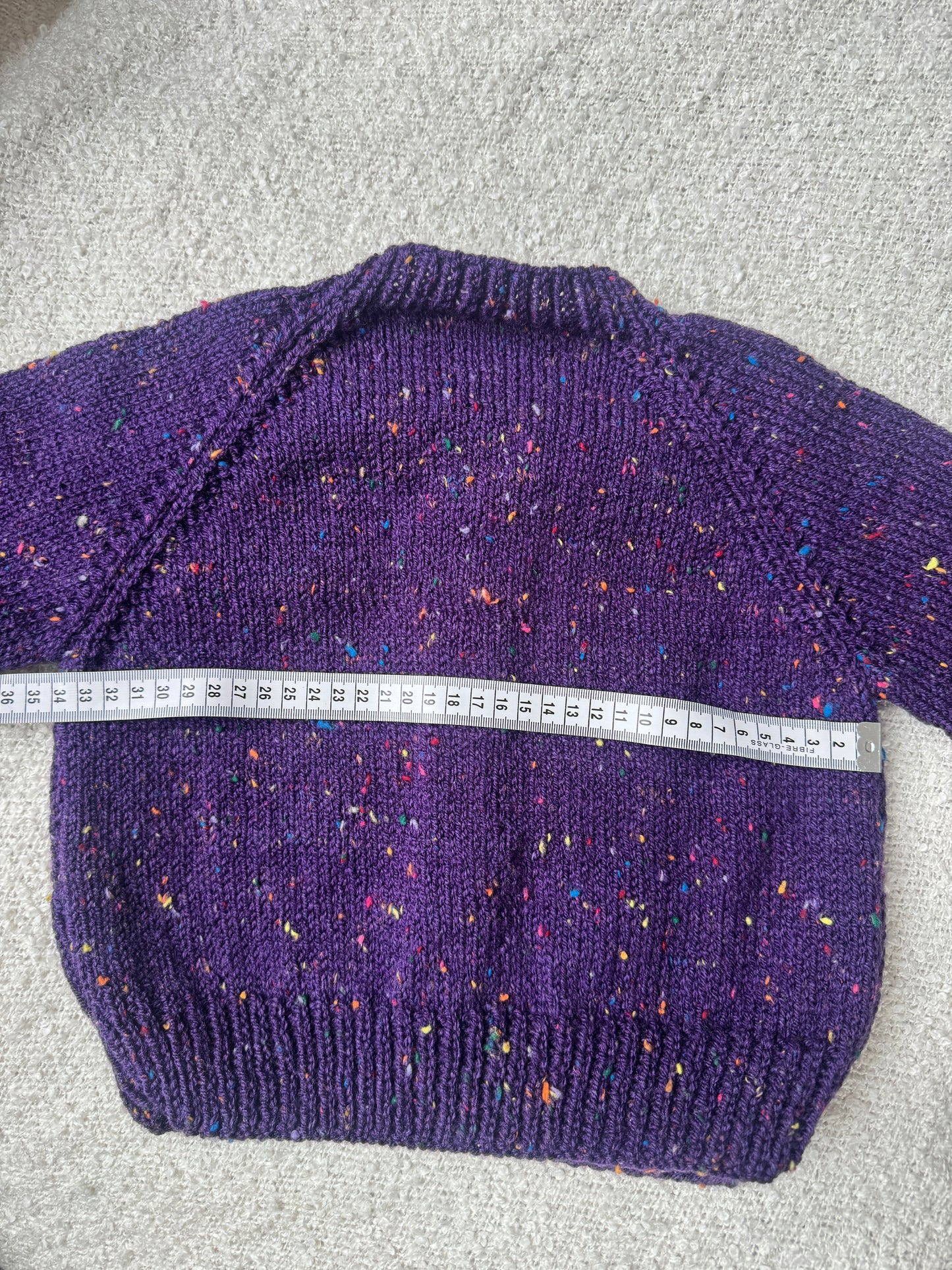 2-3 years purple fleck cardigan