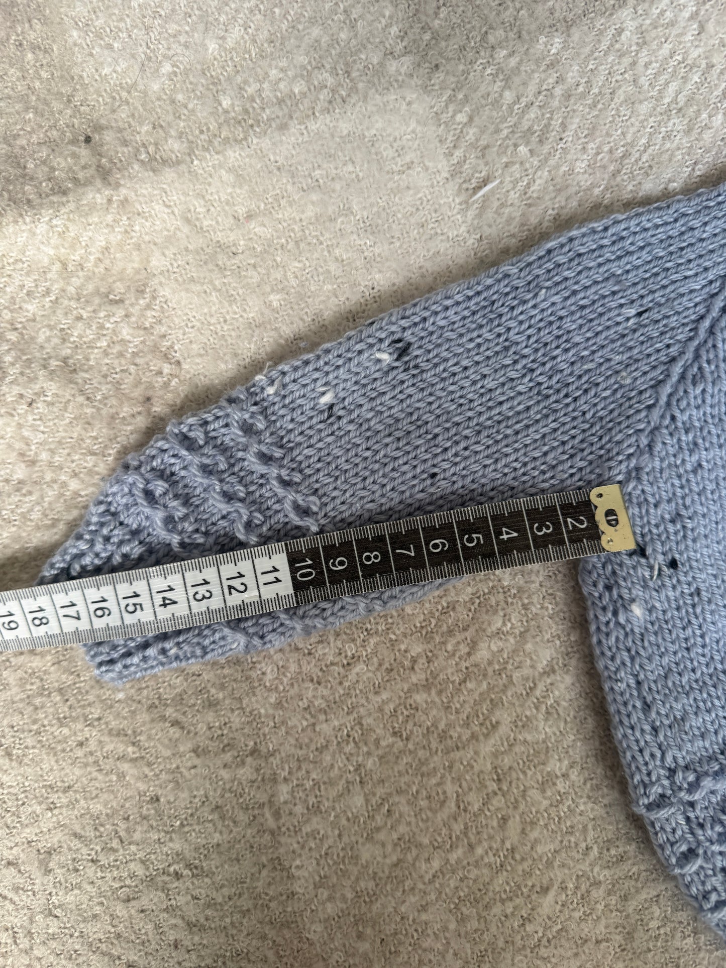 3-6m pale blue fleck cardigan