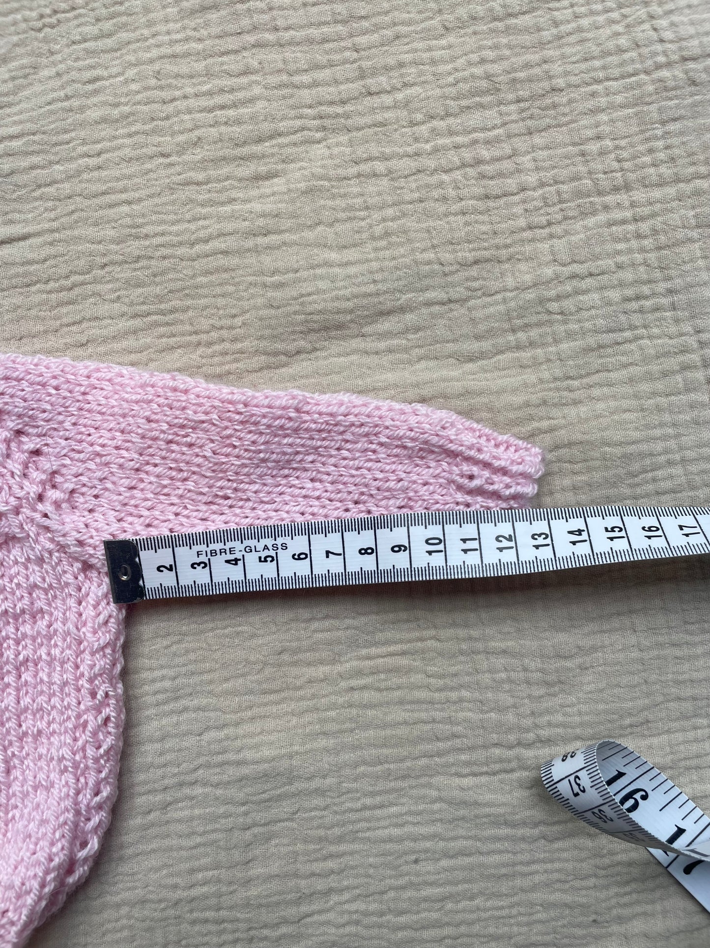 Newborn light pink cardigan